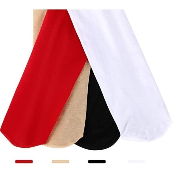 SILK Thigh High Stockings Women Lace Silicone Socks Satin Bow Top Sexy NWT - Picture 3 of 7